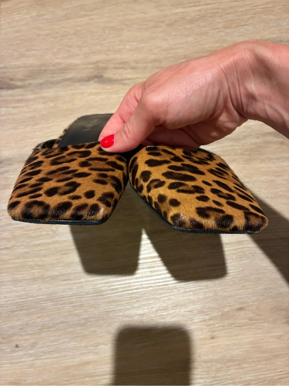 Prada square toe mules